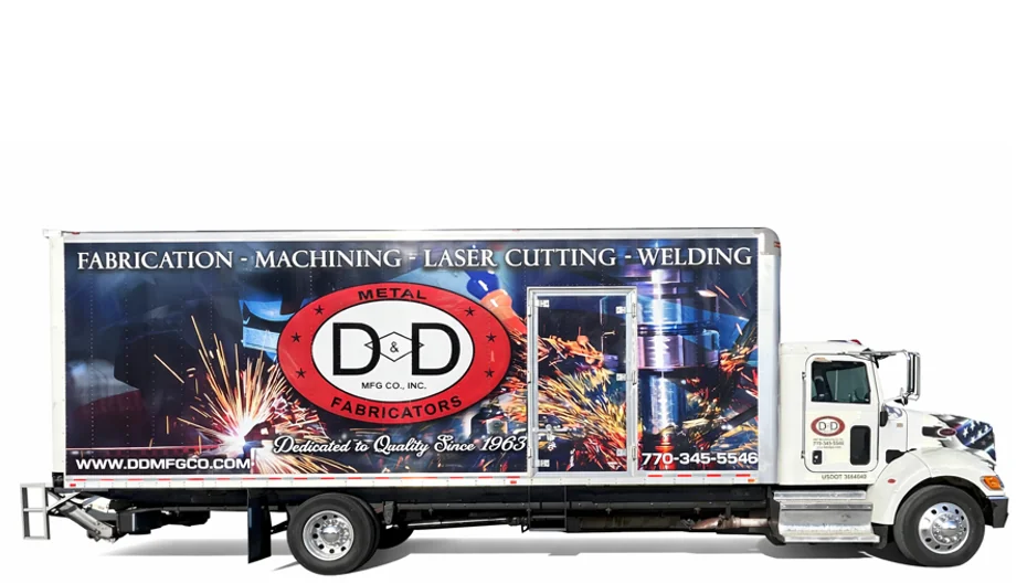 D&D Peterbilt box truck making a delivery