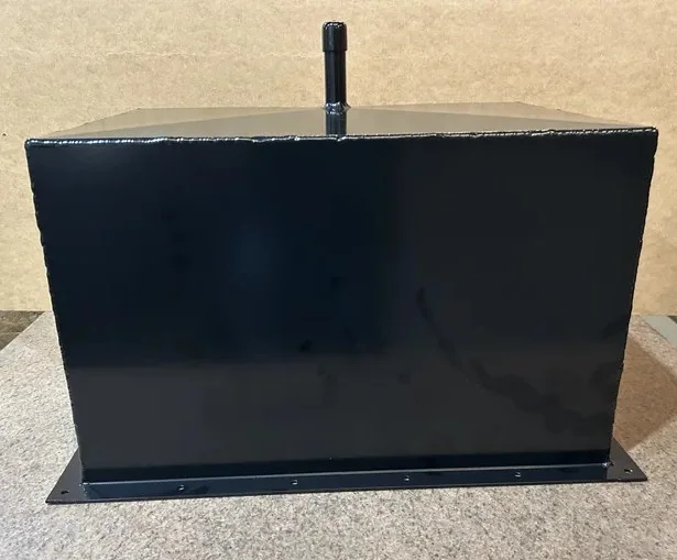 Small aluminum cooler insert, front view
