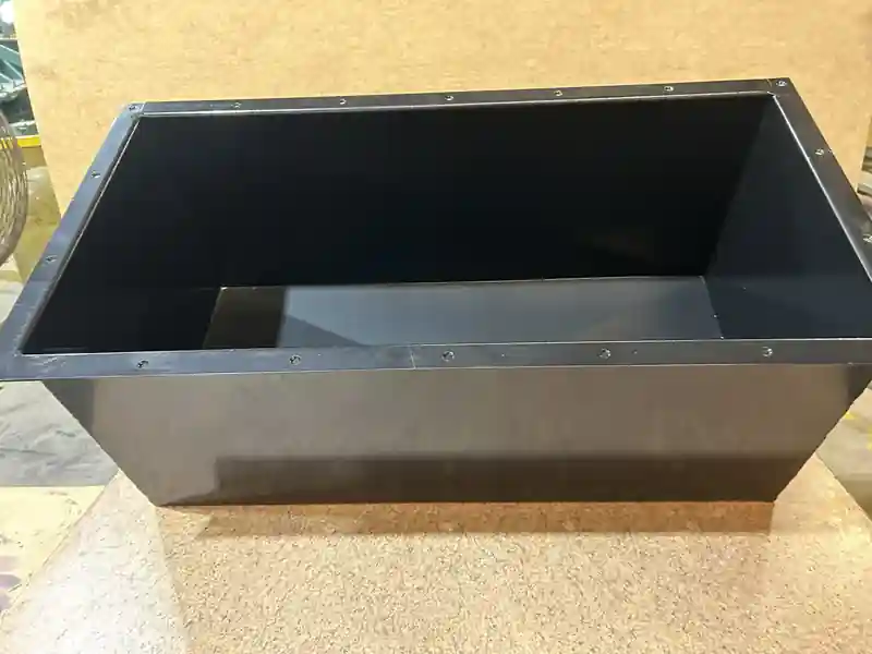 Large aluminum cooler insert, open top
