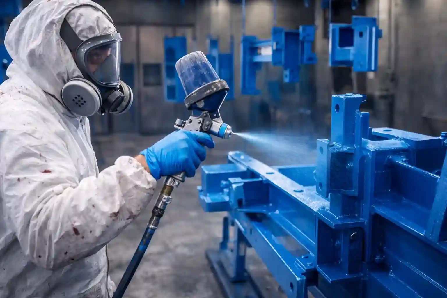 Industrial paint services at D&D Manufacturing — Canton, GA